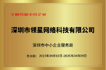 跨境電商SaaS企業(yè)領星ERP榮獲深圳市“專精特新"中小企業(yè)認定